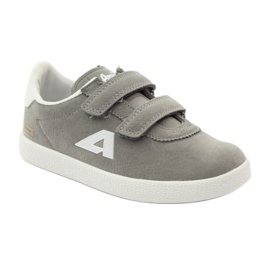 American Club Baskets de sport Insert en cuir américain 2952 gris blanc 1