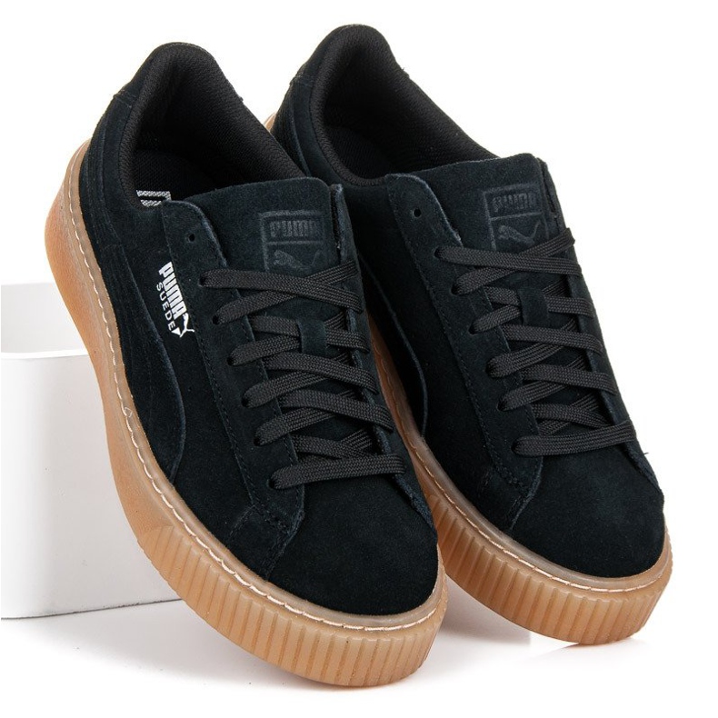 Puma Suede Platform Jewel Jr noir 1