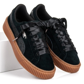 Puma Suede Platform Bubble WN`S le noir 1