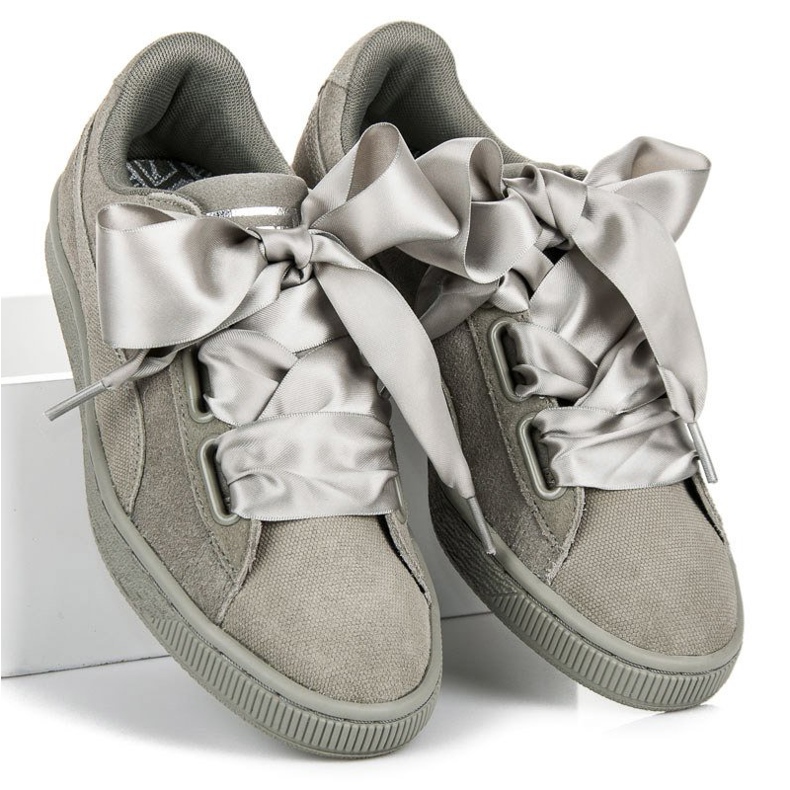 Puma Suede Heart Pebble WN`S gris 1