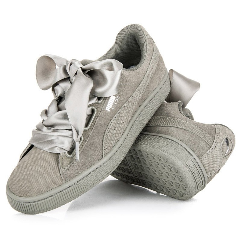 Puma Suede Heart Pebble WN`S gris 2