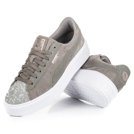 Puma Suede Platform Peblle WN`S gris 2