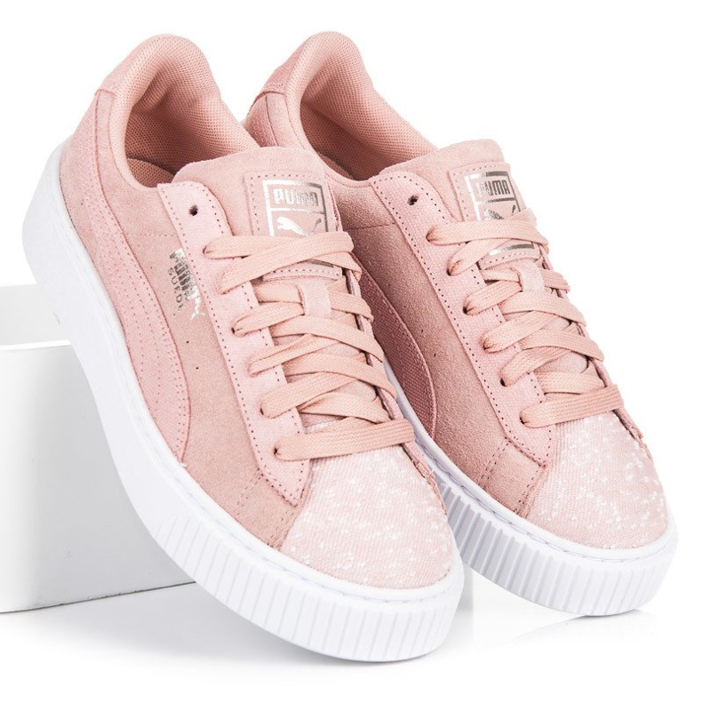 Puma Suede Platform Pebble WN`S rose 1