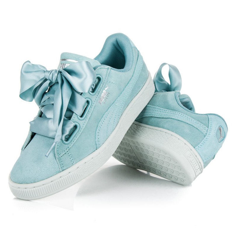 Puma Suede Heart Pebble WN`S bleu 2