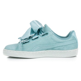 Puma Suede Heart Pebble WN`S bleu 3