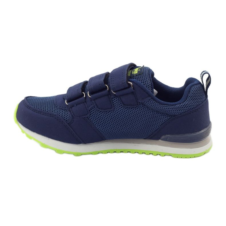 American Club Chaussures de sport à semelle intérieure en cuir américain bleu marine vert 2