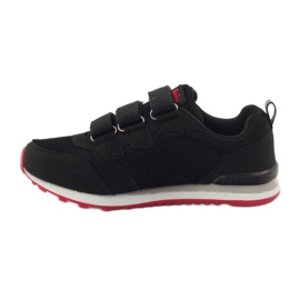 American Club Chaussures de sport à semelle intérieure en cuir américain rouge noir 2