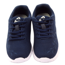 American Club Chaussures de sport avec semelle intérieure en cuir, bleu marine 4 American Club Chaussures de sport avec semelle intérieure en cuir, bleu marine 4