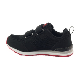 American Club Chaussures de sport à semelle intérieure en cuir américain rouge noir 2