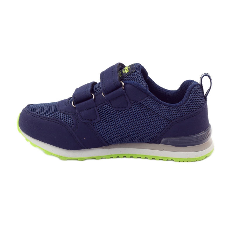 American Club Chaussures de sport à semelle intérieure en cuir américain bleu marine vert 2