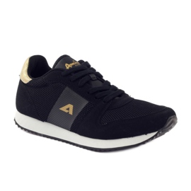 American Club Chaussures de sport pour femmes américaines 17022 le noir jaune 1