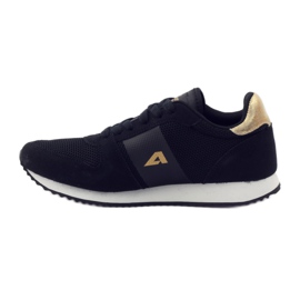 American Club Chaussures de sport pour femmes américaines 17022 le noir jaune 2