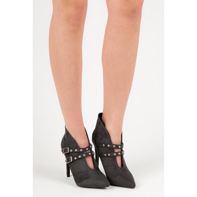 Cm Paris Bottes pointues de printemps gris 2 Cm Paris Bottes pointues de printemps gris 2