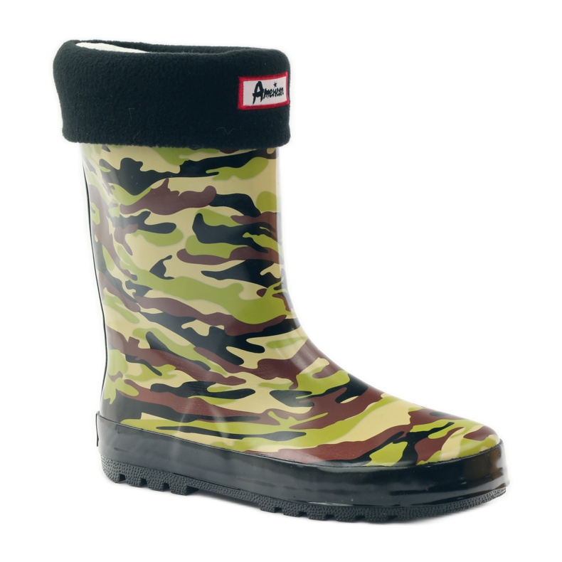 American Club Chaussette Galoches + insert camouflage américain vert brun noir 1