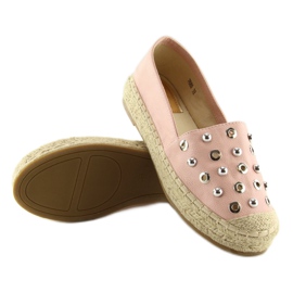 Espadrilles roses pour femme 7680 Rose 2