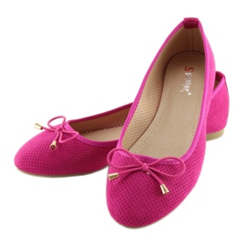 Ballerines classiques fuchsia LK20P fuchsia rose 3
