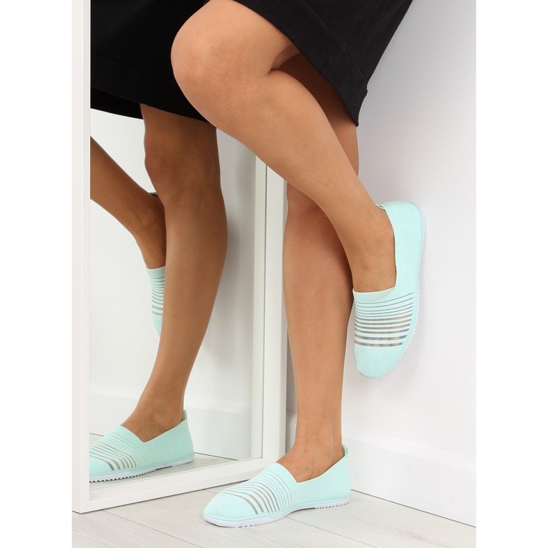 Baskets femme menthe SB96 Vert 1