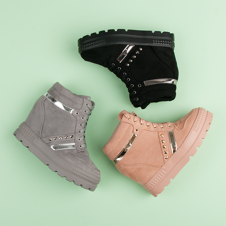 Bestelle Baskets à plateforme le noir 1