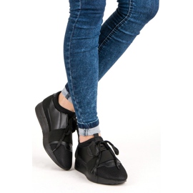 Chaussures de sport à enfiler noir 2