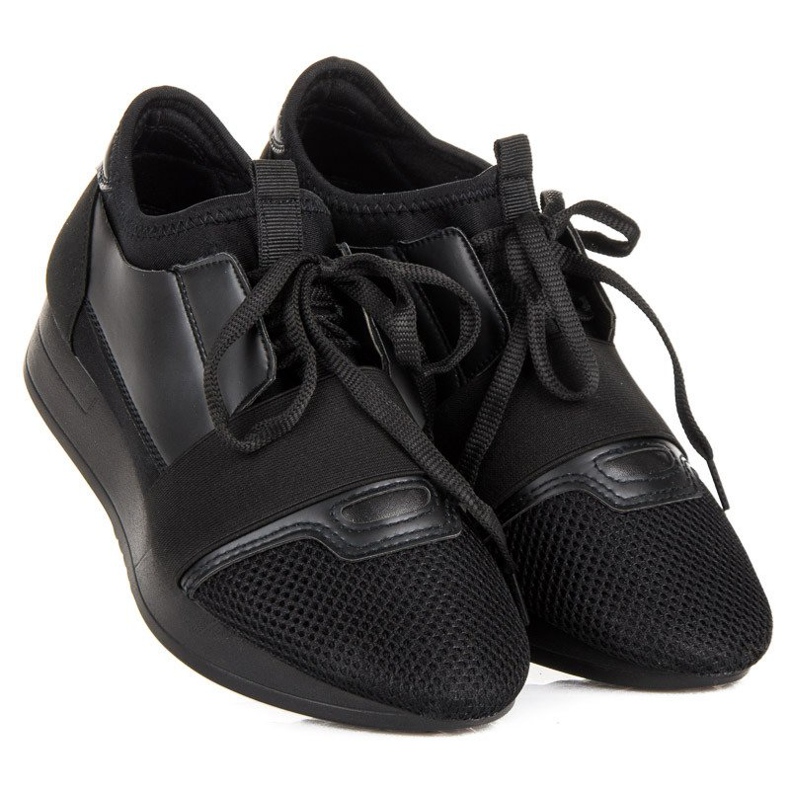 Chaussures de sport à enfiler le noir 1