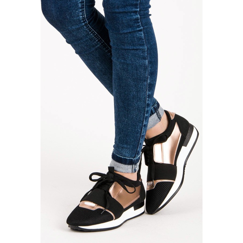 Chaussures de sport à enfiler noir 2