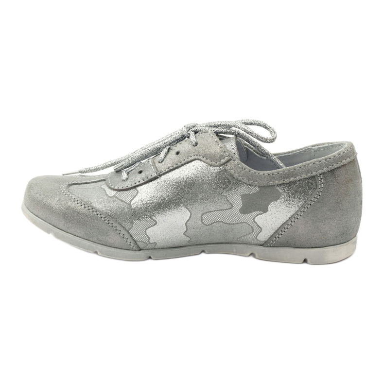 RenBut Bottes de sport en cuir. Chaussures en dentelle en argent gris 2 RenBut Bottes de sport en cuir. Chaussures en dentelle en argent gris 2