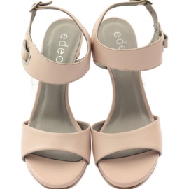 Sandales en cuir sur épingle Edeo 3208 rose 4 Sandales en cuir sur épingle Edeo 3208 rose 4