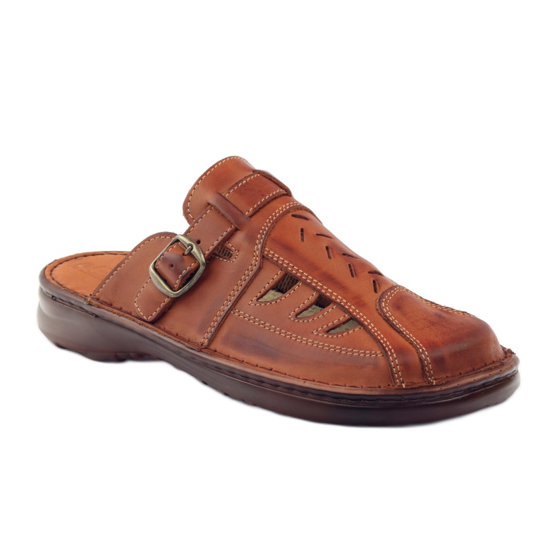 Naszbut chaussons en cuir 045 marron brun 1