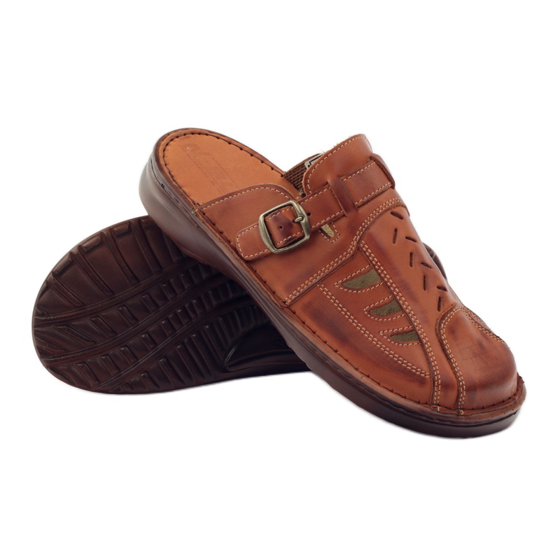 Naszbut chaussons en cuir 045 marron brun 3
