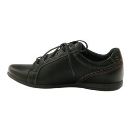 Riko Chaussures de sport en cuir masculin 776 noir 2