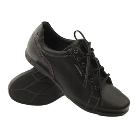 Riko Chaussures de sport en cuir masculin 776 noir 3