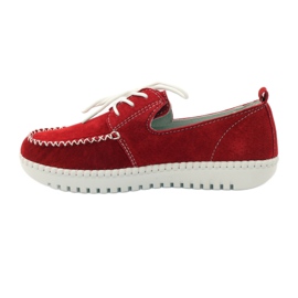 Creepers en cuir suédé Filippo DP020 / 18 RD rouge 2
