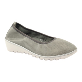 Filippo Chaussures de chaussures pour femmes Locs en cuir 045 Gray gris 1