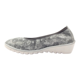 Chaussures en cuir pour femmes mocassins Filippo 046 gris 2
