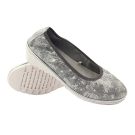 Chaussures en cuir pour femmes mocassins Filippo 046 gris 3