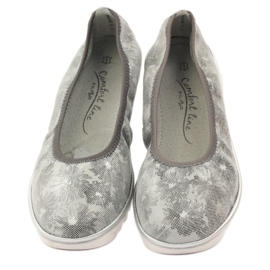Chaussures en cuir pour femmes mocassins Filippo 046 gris 4