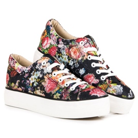 Yes Mile Baskets nouées à fleurs multicolore 6