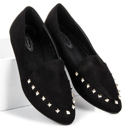 Chaussures à enfiler avec clous le noir 1