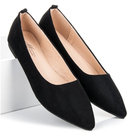 Ballerines avec un ornement le noir 3