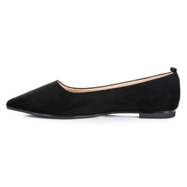 Ballerines avec un ornement le noir 1
