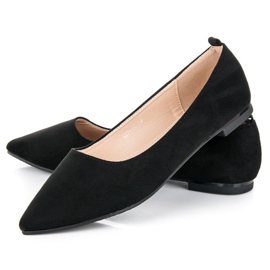 Ballerines avec un ornement le noir 2