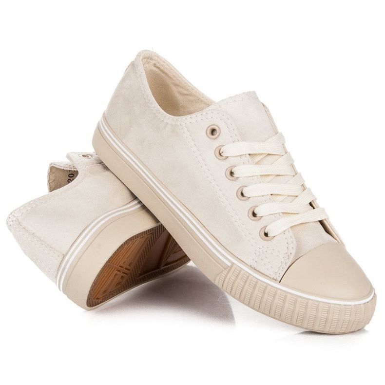 Baskets en daim brun 2