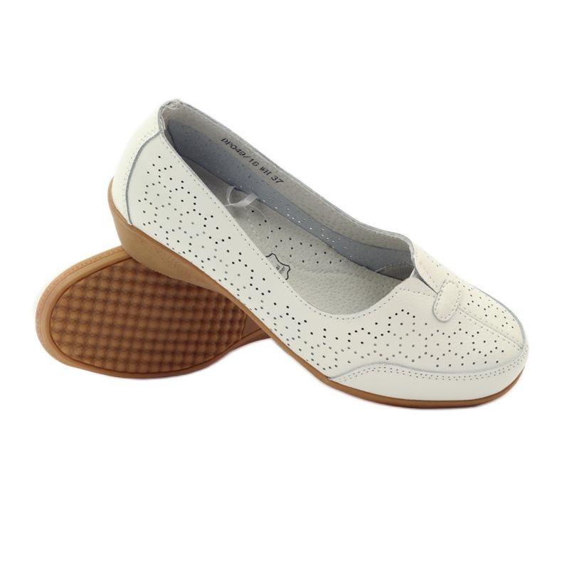 Mocassins Vinceza en cuir blanc 3