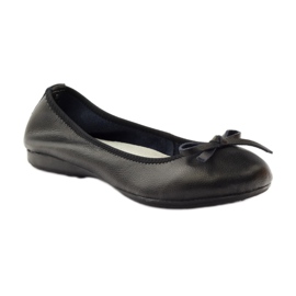 Ballerines en cuir à nœud Filippo 038 noir 1