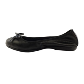 Ballerines en cuir à nœud Filippo 038 noir 2