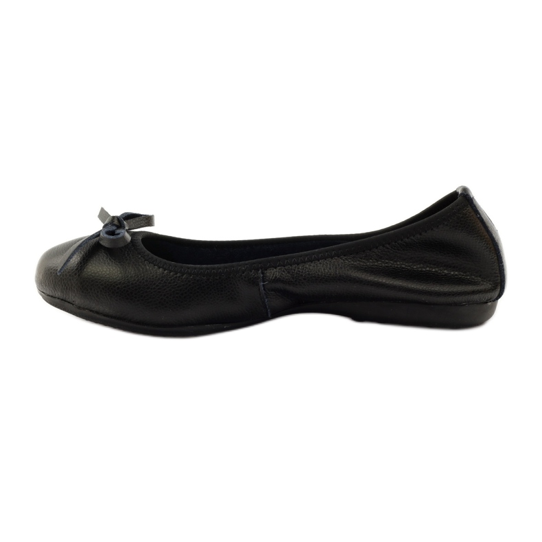 Ballerines en cuir à nœud Filippo 038 noir 2