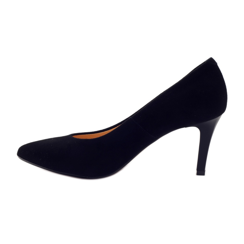 Espinto Pompes en cuir pour femmes sur Szpilka 542 Black le noir 2