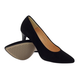 Espinto Pompes en cuir pour femmes sur Szpilka 542 Black noir 3