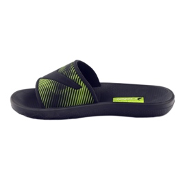 Chaussons loisirs garçon Rider noir vert 2