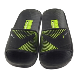 Chaussons loisirs garçon Rider noir vert 4